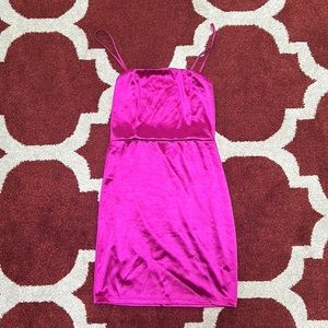 Fushia semi formal dress